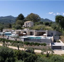 3 bedroom villa with pool & sea view, near Acharavi, sleeps 6